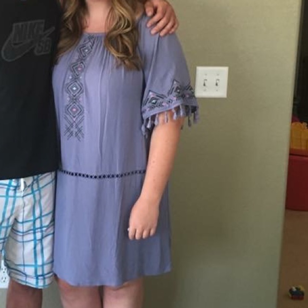 Lavender tribal dress